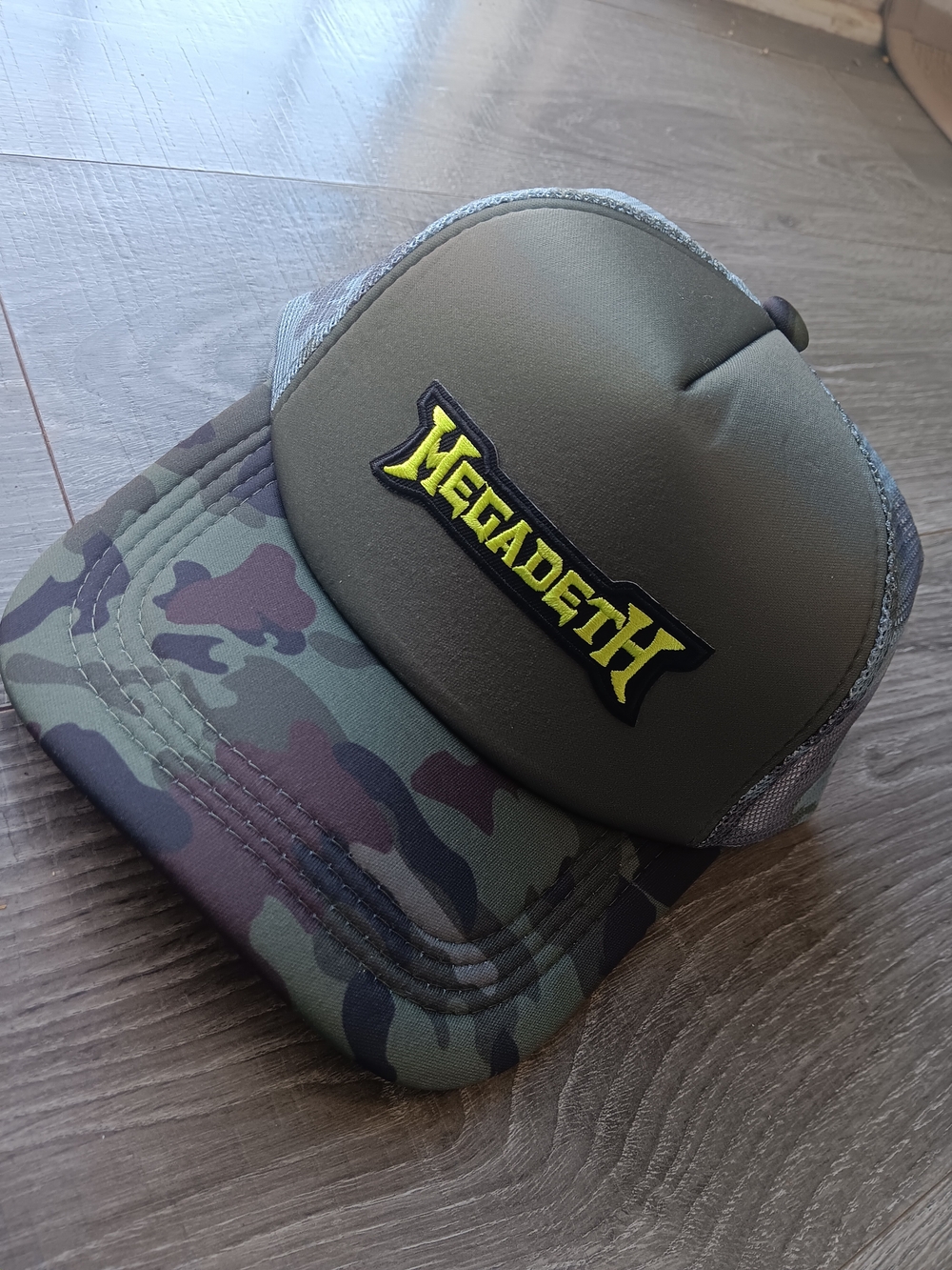 Megadeth Camo Trucker Hat - Olive & Camouflage